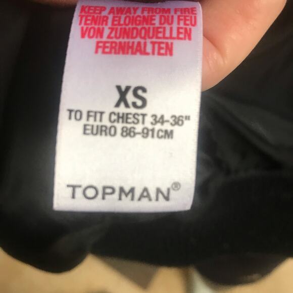 TopMan Wool Gray Full Zip Hooded Jacket Men's Size XS - Picture 10 of 10